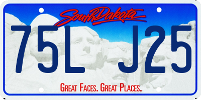 SD license plate 75LJ25