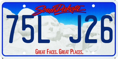 SD license plate 75LJ26