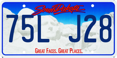 SD license plate 75LJ28