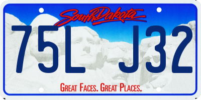 SD license plate 75LJ32