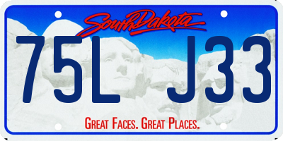 SD license plate 75LJ33