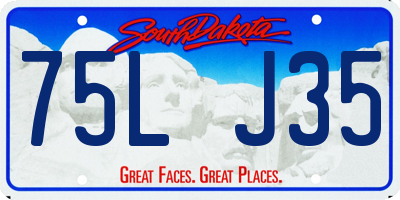 SD license plate 75LJ35