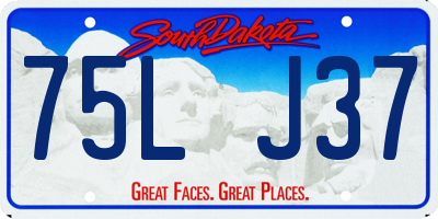 SD license plate 75LJ37