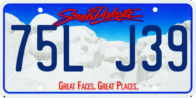 SD license plate 75LJ39