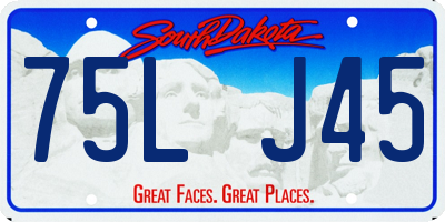 SD license plate 75LJ45