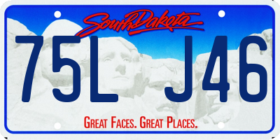 SD license plate 75LJ46