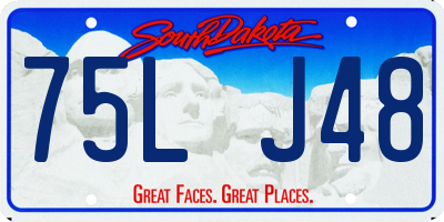 SD license plate 75LJ48