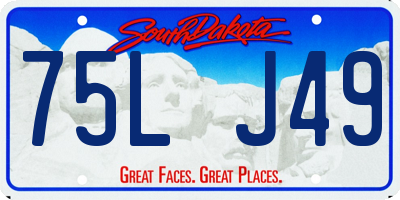SD license plate 75LJ49