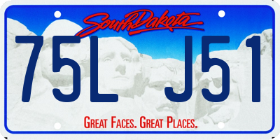 SD license plate 75LJ51