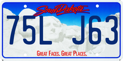 SD license plate 75LJ63