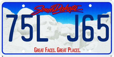 SD license plate 75LJ65