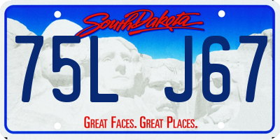 SD license plate 75LJ67
