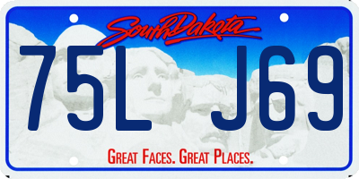 SD license plate 75LJ69