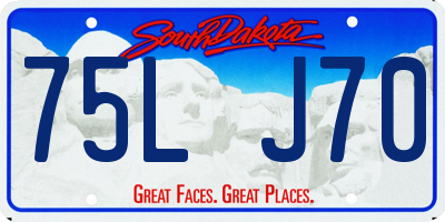 SD license plate 75LJ70