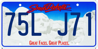SD license plate 75LJ71