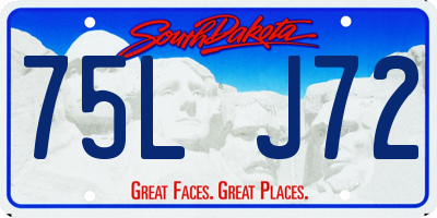 SD license plate 75LJ72