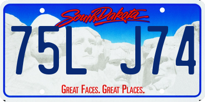 SD license plate 75LJ74
