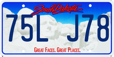 SD license plate 75LJ78