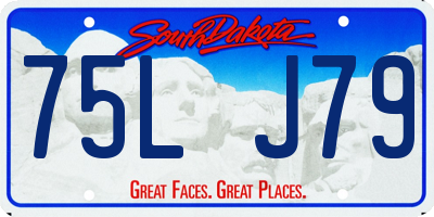 SD license plate 75LJ79