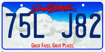 SD license plate 75LJ82