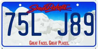 SD license plate 75LJ89