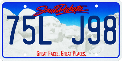 SD license plate 75LJ98