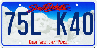 SD license plate 75LK40