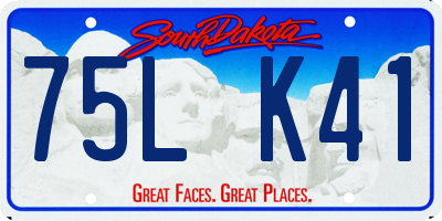 SD license plate 75LK41