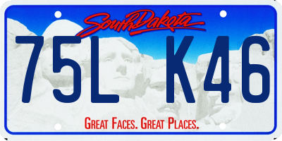 SD license plate 75LK46