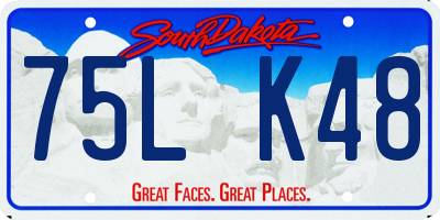 SD license plate 75LK48