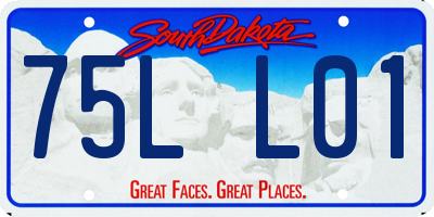 SD license plate 75LL01