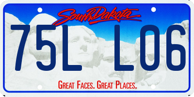 SD license plate 75LL06