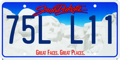 SD license plate 75LL11
