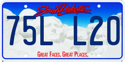 SD license plate 75LL20