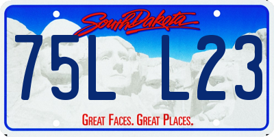 SD license plate 75LL23