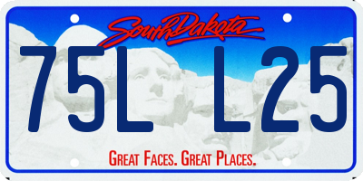 SD license plate 75LL25