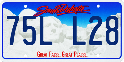 SD license plate 75LL28