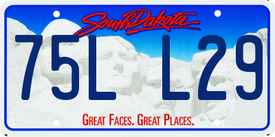 SD license plate 75LL29