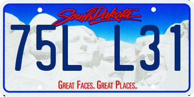 SD license plate 75LL31