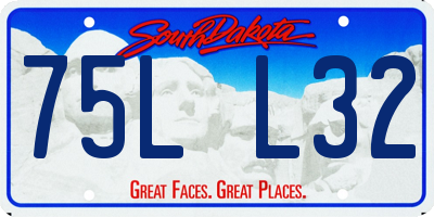 SD license plate 75LL32