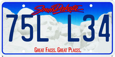 SD license plate 75LL34