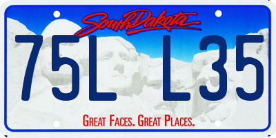 SD license plate 75LL35