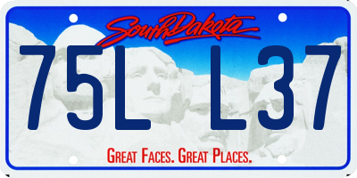 SD license plate 75LL37