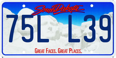 SD license plate 75LL39