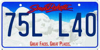 SD license plate 75LL40
