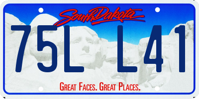 SD license plate 75LL41