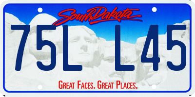 SD license plate 75LL45