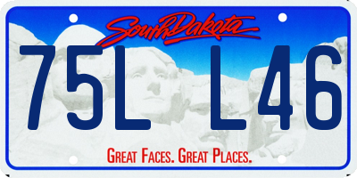SD license plate 75LL46