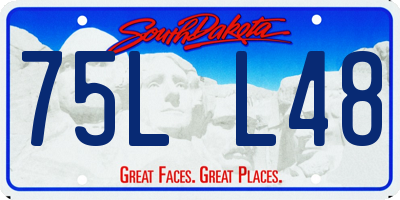 SD license plate 75LL48