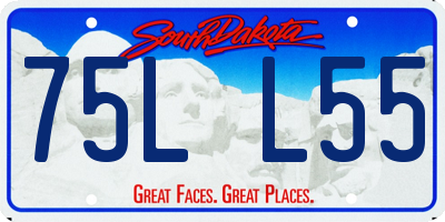 SD license plate 75LL55